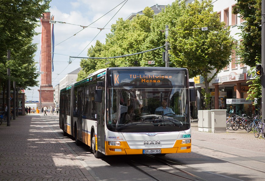 Darmstäder Linienbus. Bild: Jan-Christoph Hartung