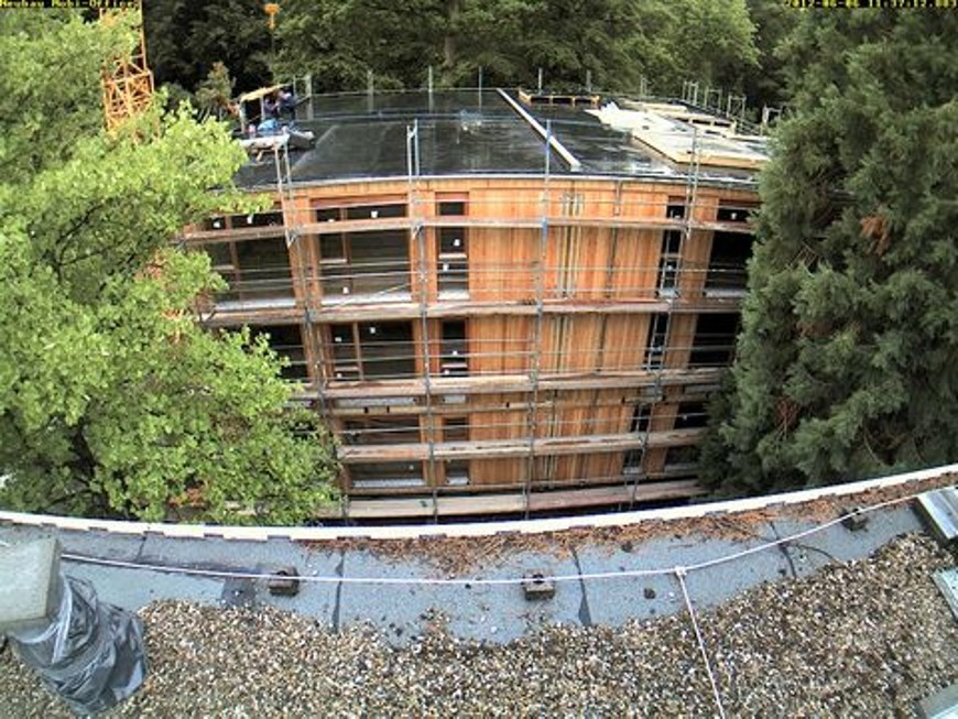 Webcam-Bild von einer Baustelle. Bild: HRZ / TU Darmstadt