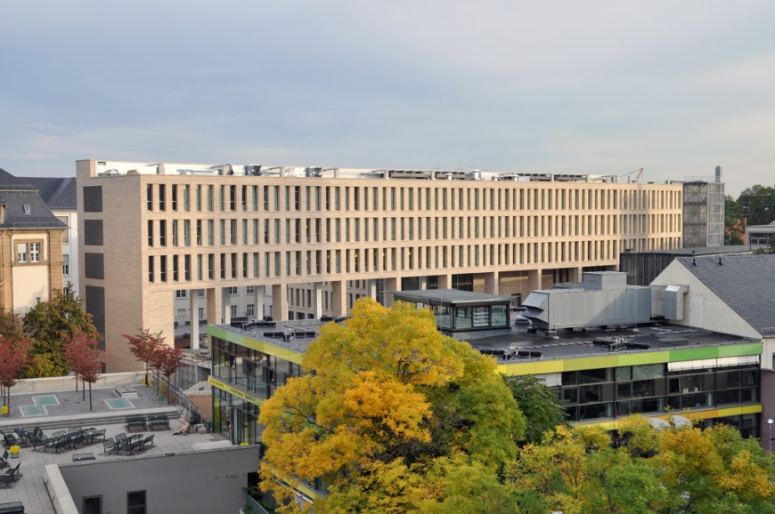 Neubau der Universitäts- und Landesbibliothek in Darmstadt. Bild: Patrick Bal